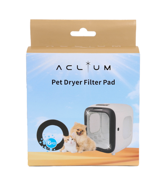Aclium Air Dryer Replacement Filter Cotton Pads - 6 Pack | Compatible with Most Air Dryers | Perfect for Home, Salon & Pet Grooming Use