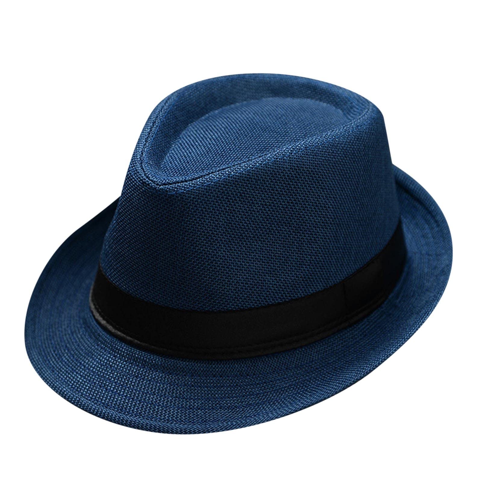 Vintage Jazz Hat for Men & Women - Classic British Style Sun Hat with Drawstring for Travel, Beach, and Outdoor Activities