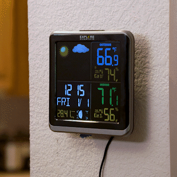 Certified Pre-Owned Explore Scientific Radio Weather Station - Professional Wireless Weather Monitoring for Home, Outdoor & Emergency Use