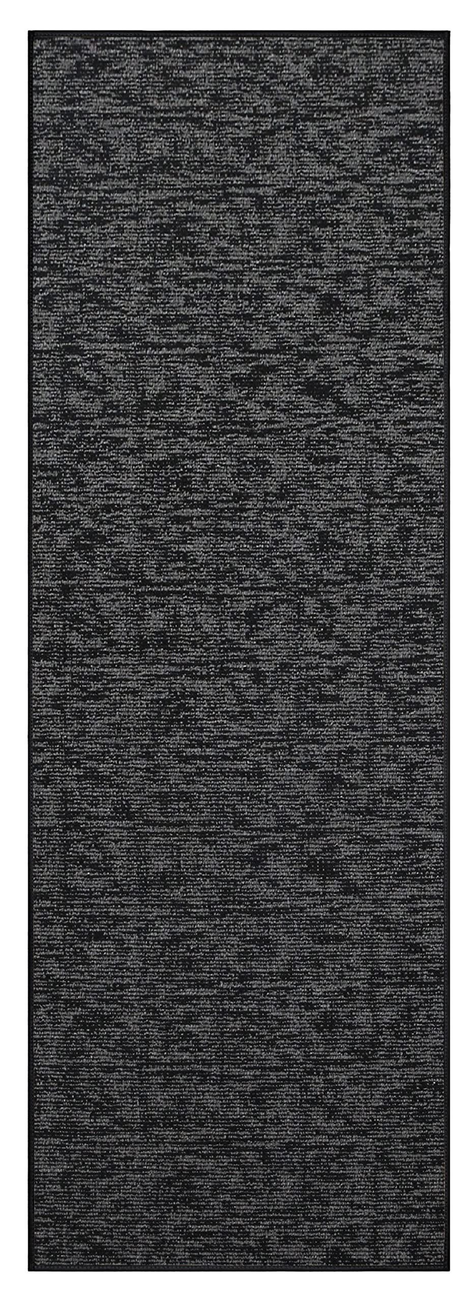 Custom Size Black Ambient Rugs 2' x 44' - Indoor Outdoor Carpet for Living Room, Patio & High Traffic Areas