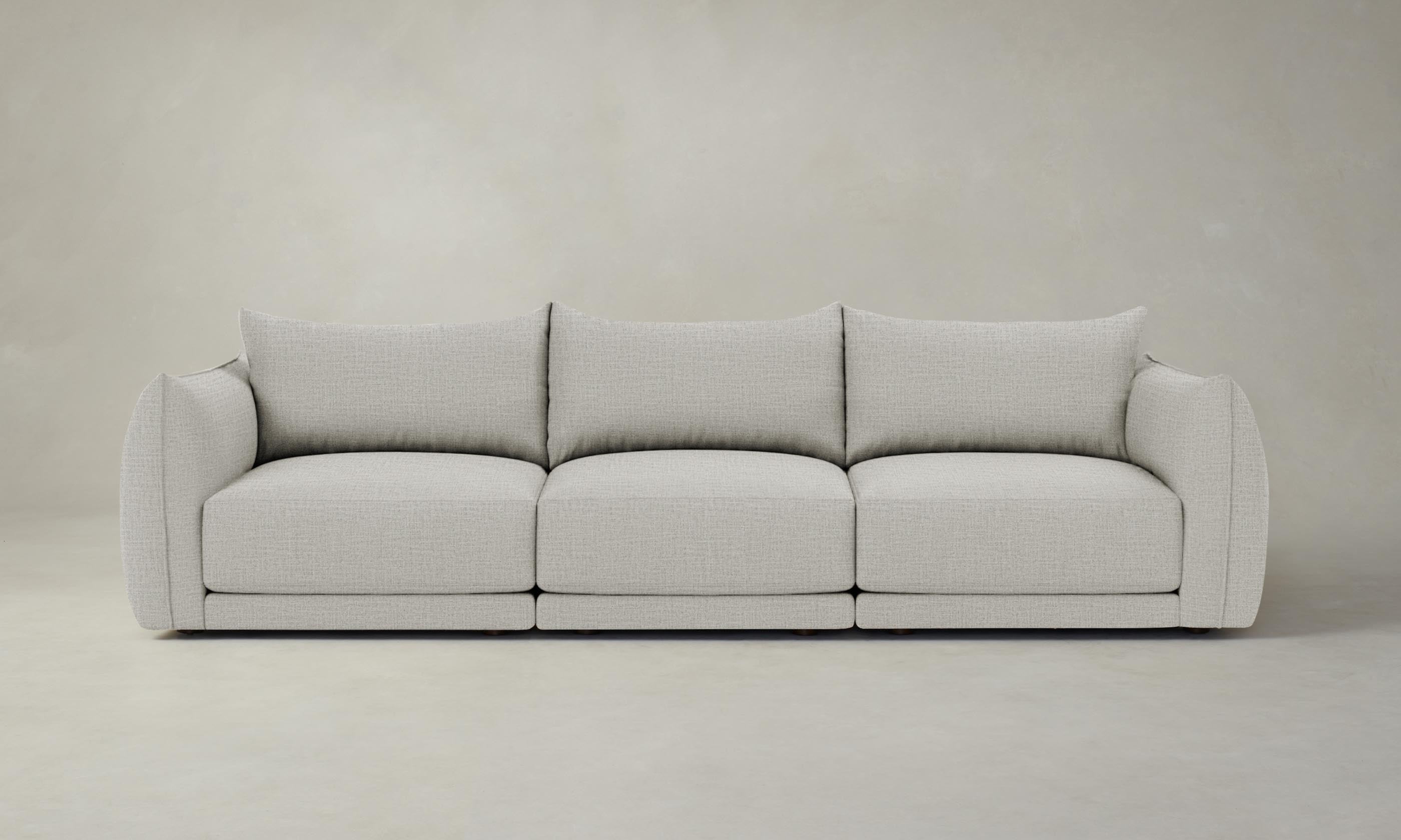 Jones Modular Sofa - Performance Woven Chenille Fabric with Steel Frame | Modern Sectional Couch for Living Room, Lounge & Office Spaces