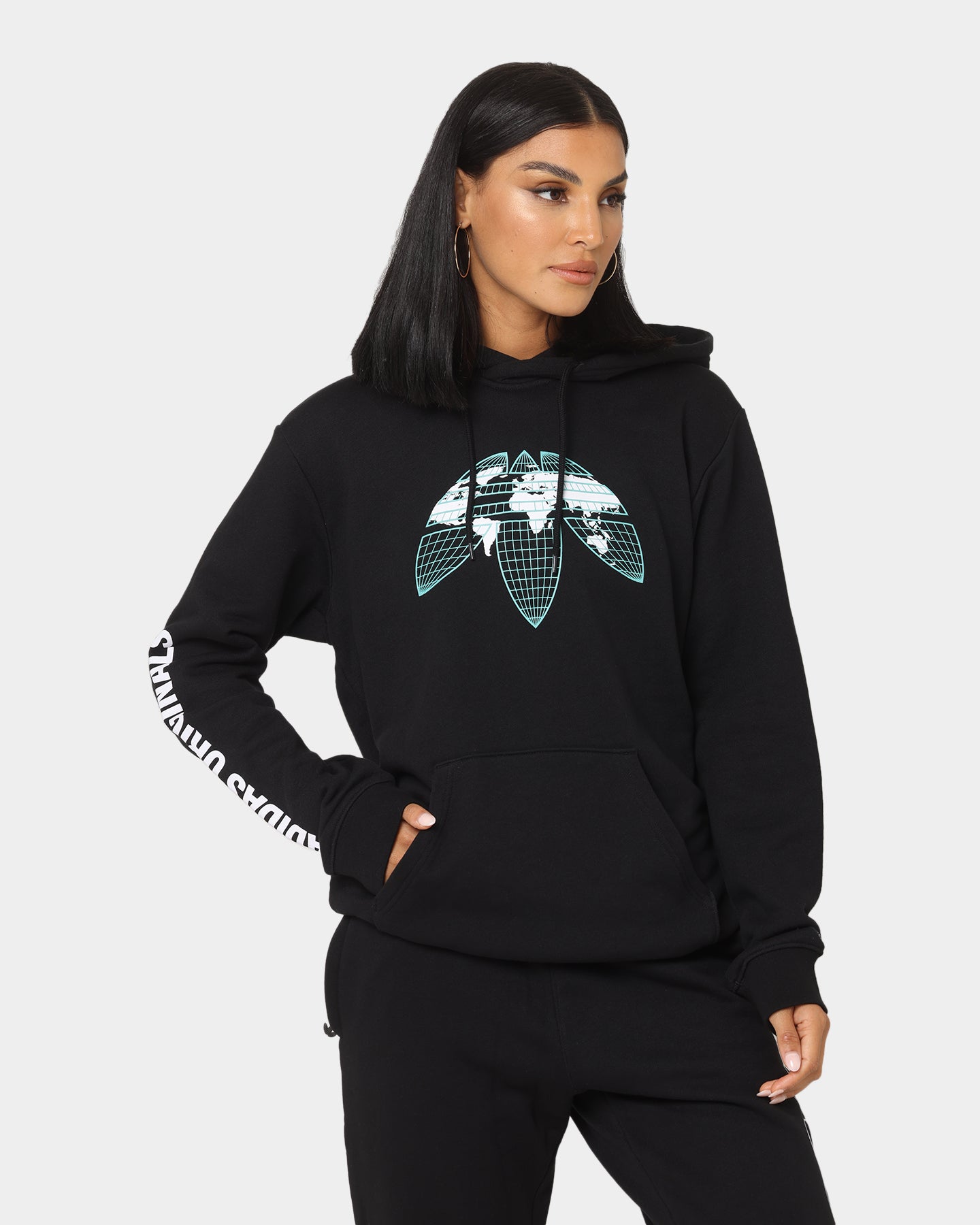 Adidas Graphics United Hoodie for Men - Black Pullover Hooded Sweatshirt | Casual Streetwear for Gym, Running & Everyday Wear
