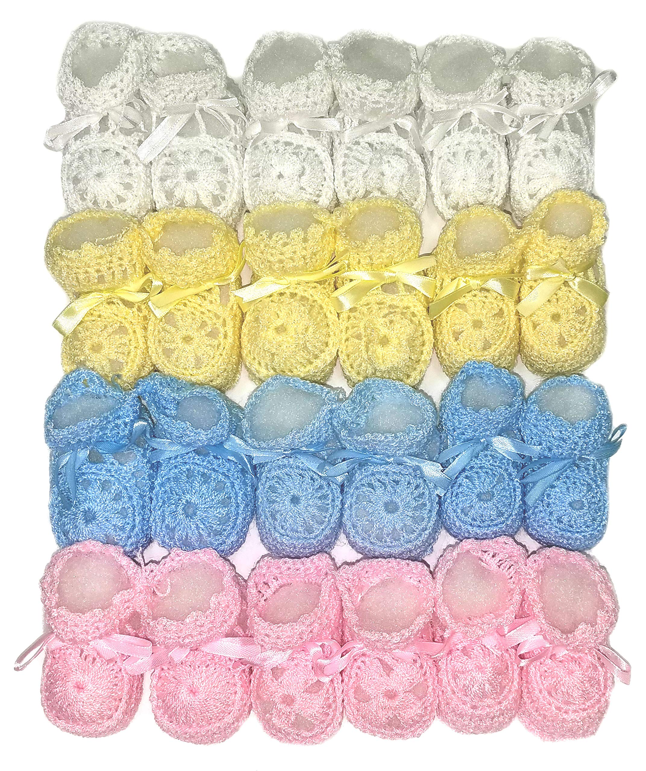 Handmade Crochet Baby Booties for Newborn Boys & Girls - Soft & Comfortable First Walking Shoes for Infants - Perfect for Photo Shoots, Gifts & Special Occasions
