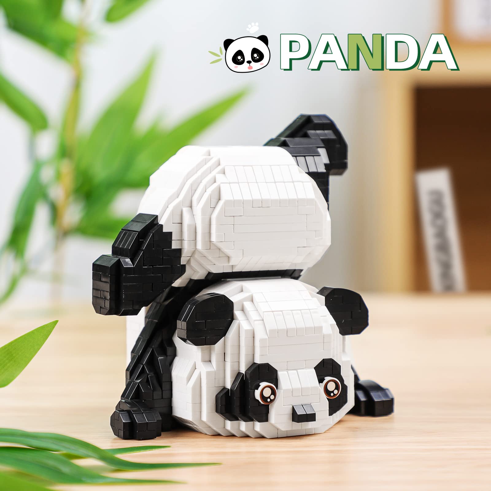 1325 PCS Micro Mini Building Blocks Set - Cute Panda Toy Bricks for Adults & Kids Ages 12-14 | Creative Party Favors, Goodie Bags & Stress Relief DIY Project | Not Compatible with LEGO