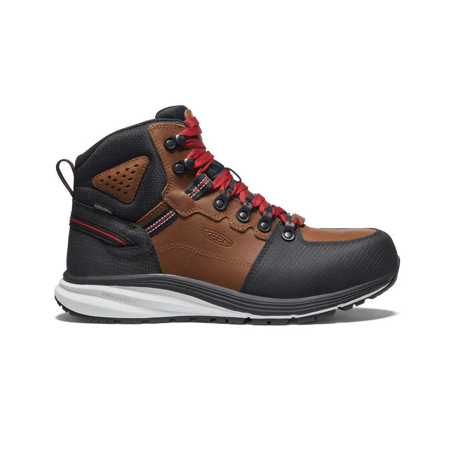 Men's CSA Approved Safety Red Hook Mid Waterproof Work Boots - Durable & Slip-Resistant for Construction & Industrial Work