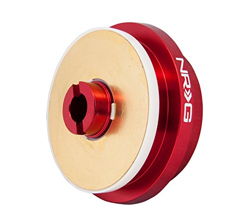 NRG Innovations NRG-SRK-110H-RD Quick Release Steering Wheel Hub Adapter - 6x70mm Bolt Pattern, Red Racing Style for Drifting & Sim Racing - Perfect for Track Days, Car Meets & Gaming Setups