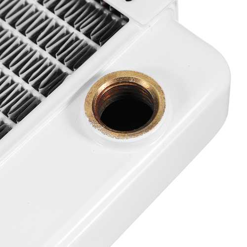 240mm Copper Computer Water Cooling Radiator - 13 Tubes High Performance Heatsink for PC Gaming & Overclocking - Perfect for Custom Liquid Cooling Systems