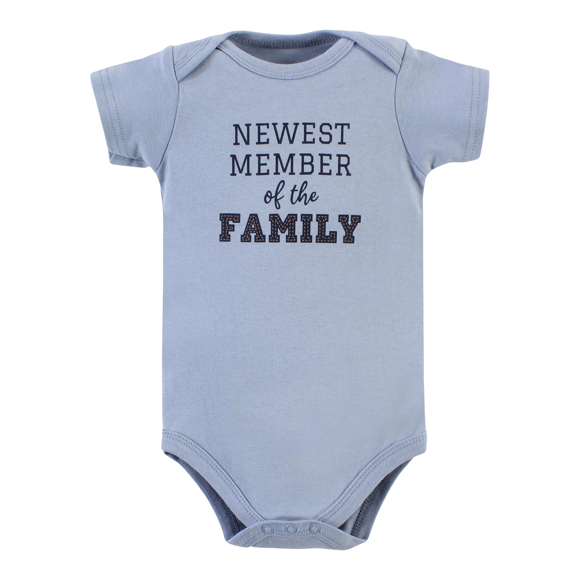 Hudson Baby Unisex Cotton Bodysuits 5-Pack - Soft Comfortable Onesies for Boys & Girls 9-12 Months (Brown/Navy) - Perfect for Everyday Wear, Playtime & Baby Photos
