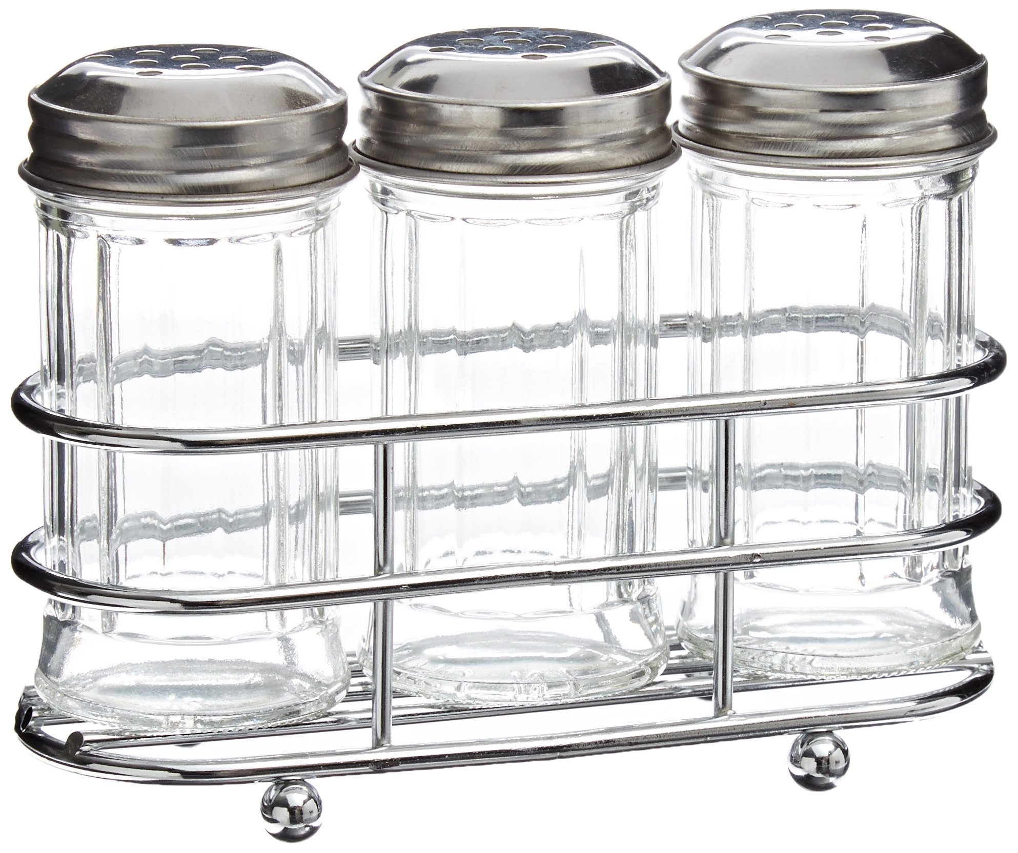 Premium Glass Condiment Dispenser Set with Perforated Lids - 2-Ounce Bottles for Olive Oil, Vinegar & Salad Dressing - Perfect for Restaurants, Kitchen & Dining Table Use