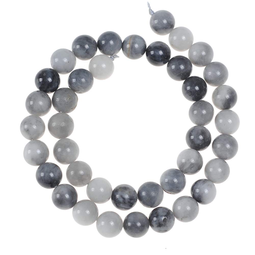 6mm Round Natural Jasper Stone Beads for Jewelry Making - 60pcs Strand of Eagle Eye Beads for Bracelets, Necklaces & DIY Craft Projects | Healing Crystal Beads for Spiritual Jewelry & Home Decor