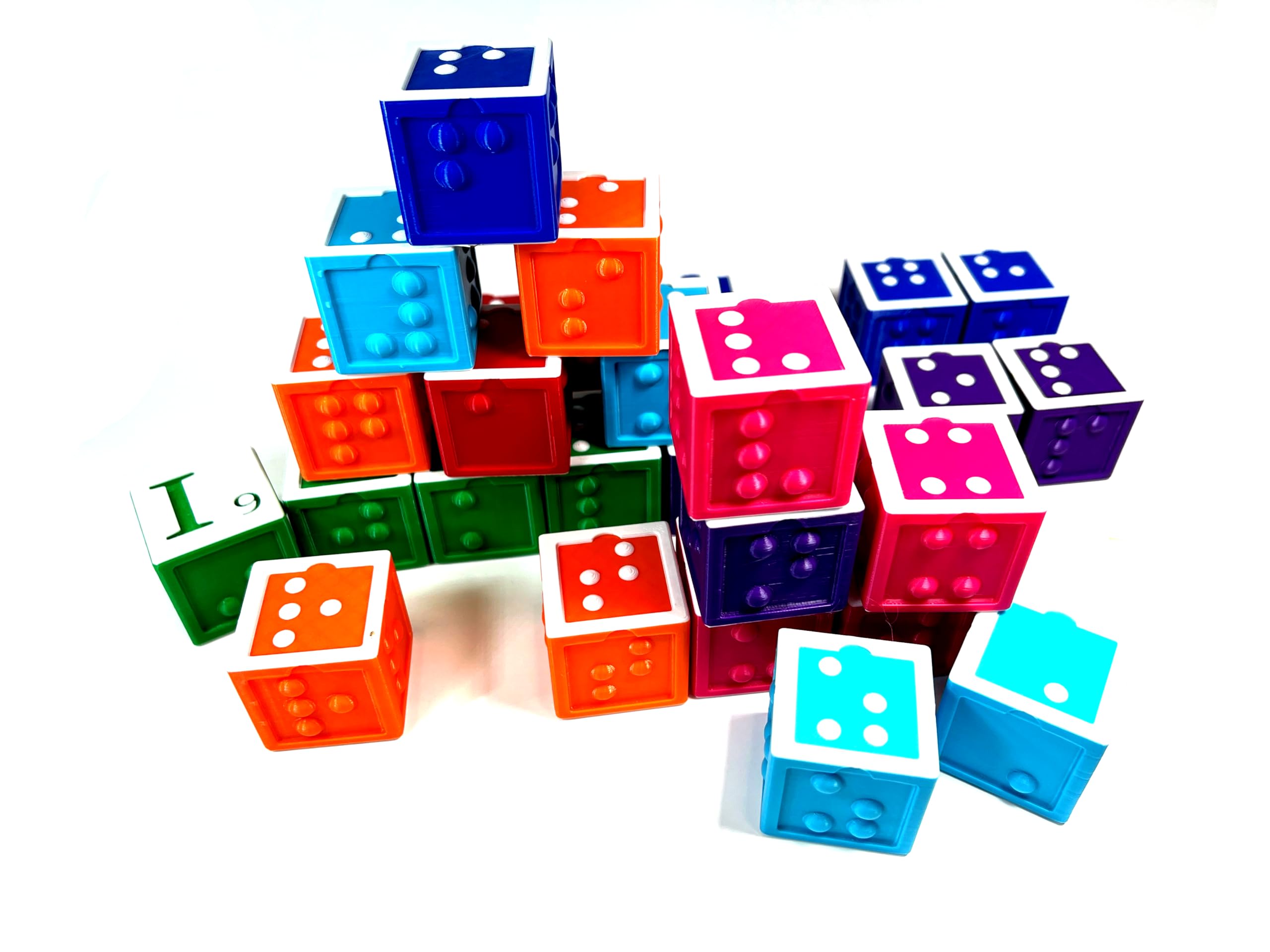 Braille Alphabet and Number Learning Blocks - Educational Toy for Blind & Visually Impaired Kids - English Letters & Numbers - Perfect for Classroom, Therapy & Home Learning Activities