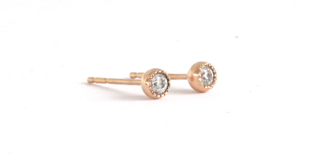 Melee Ball White Diamond Stud Earrings - Elegant & Sparkling Jewelry for Women, Perfect for Parties, Weddings & Daily Wear