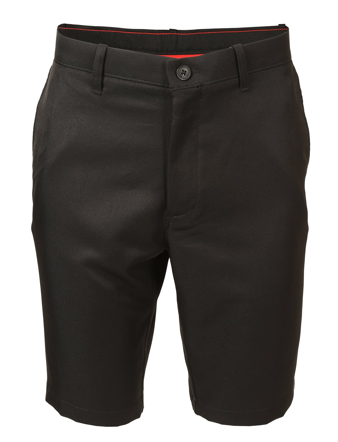 Haggar Men's Comfort Waist Stretch Shorts - Size 42, Black - Perfect for Casual Wear, Lounge & Summer Outdoor Activities