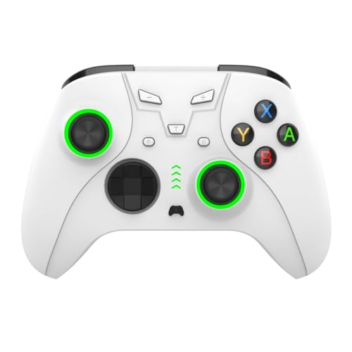 Nintendo Switch Pro Controller - Wireless for Switch/Lite/OLED/PC - Dual Vibration & Gyro (White) - Perfect for Gaming & Streaming