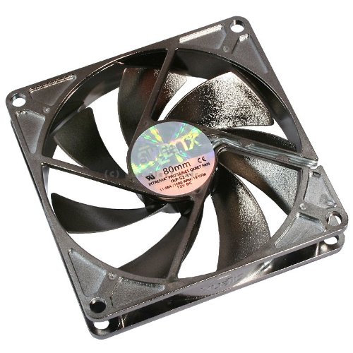 SilenX IXP-52-11 iXtrema Pro 80mm x 15mm Ultra Quiet PC Case Cooling Fan - Perfect for Gaming PCs, Workstations, and Home Office Computers