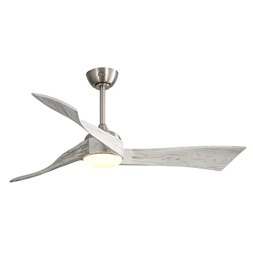 Grey blades+Brushed Nickel body