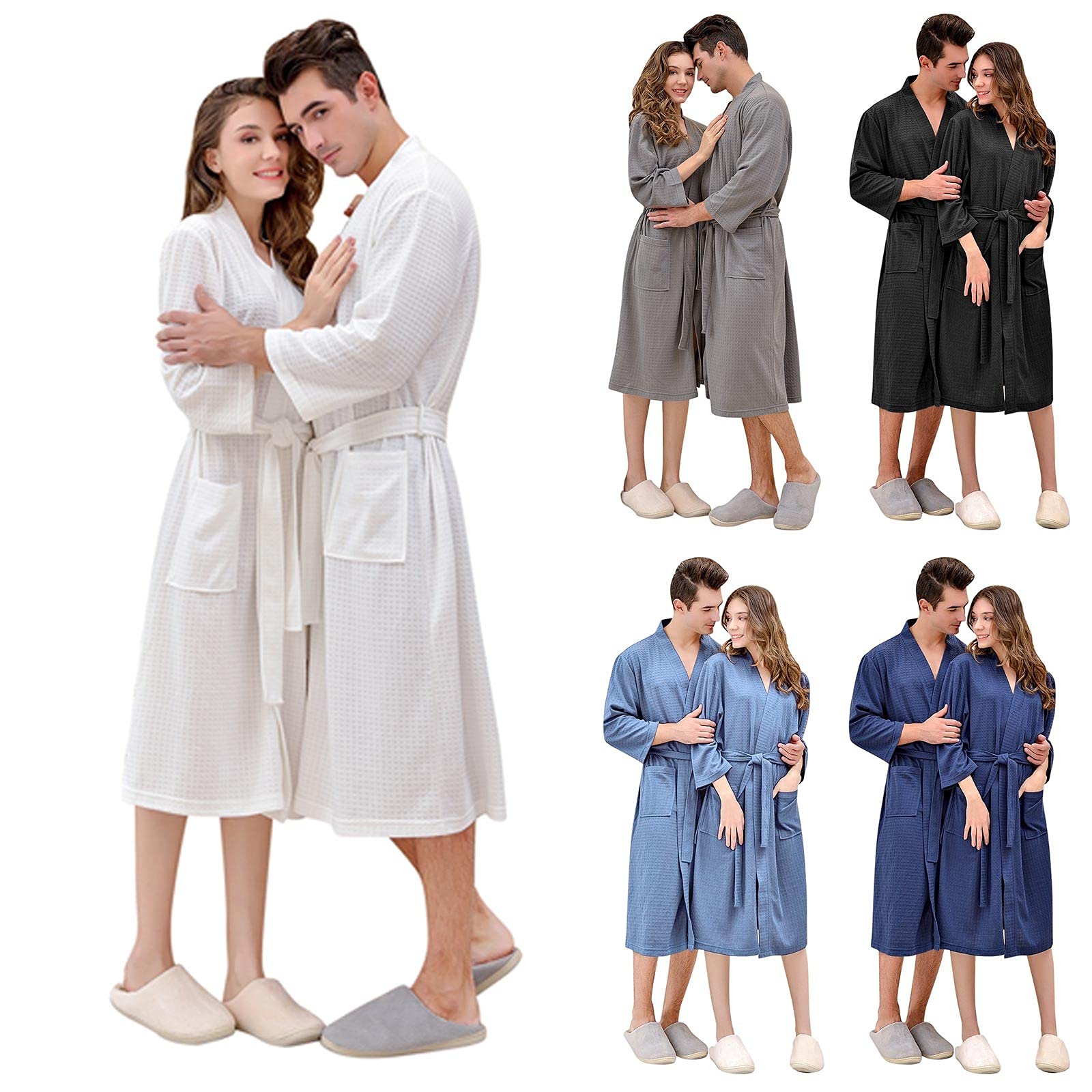 YfiDSJFGJ Women's Cardigans - Soft Waffle Knit Sweater & Robe Set, Cute Tops for Teens and Women, Short Sleeve Cardigan - Perfect for Loungewear, Casual Outfits, and Cozy Home Wear