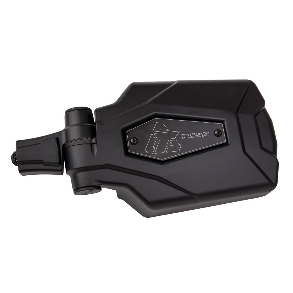 TUSK Pivot Folding Mirror Kit with Low Profile UTV Roll Cage Clamp - Compatible with Polaris Ranger 500 Crew (2011-2013 Models) | Durable Off-Road Side Mirrors for Enhanced Visibility & Safety on Trails, Hunting & Farm Work