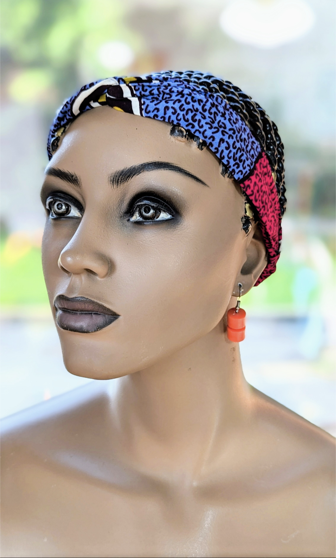 Stylish African Print Headband by Dupsie - AmaSerwaa Design DPAPGHB3 for Women | Perfect for Hair Accessories, Cultural Events & Everyday Fashion
