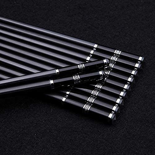 20 Pairs Reusable Fiberglass Chopsticks - Non-Slip Dishwasher Safe Asian Tableware for Sushi, Family Dinners & Daily Use (Silver, 24.2cm) - Perfect for Home Dining, Restaurants & Gifts