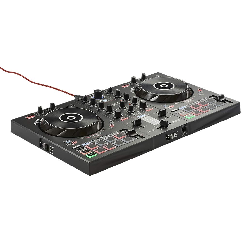 Hercules DJ Controller Professional Mixer - Black (Model 4780883) for DJs, Music Producers & Live Performances