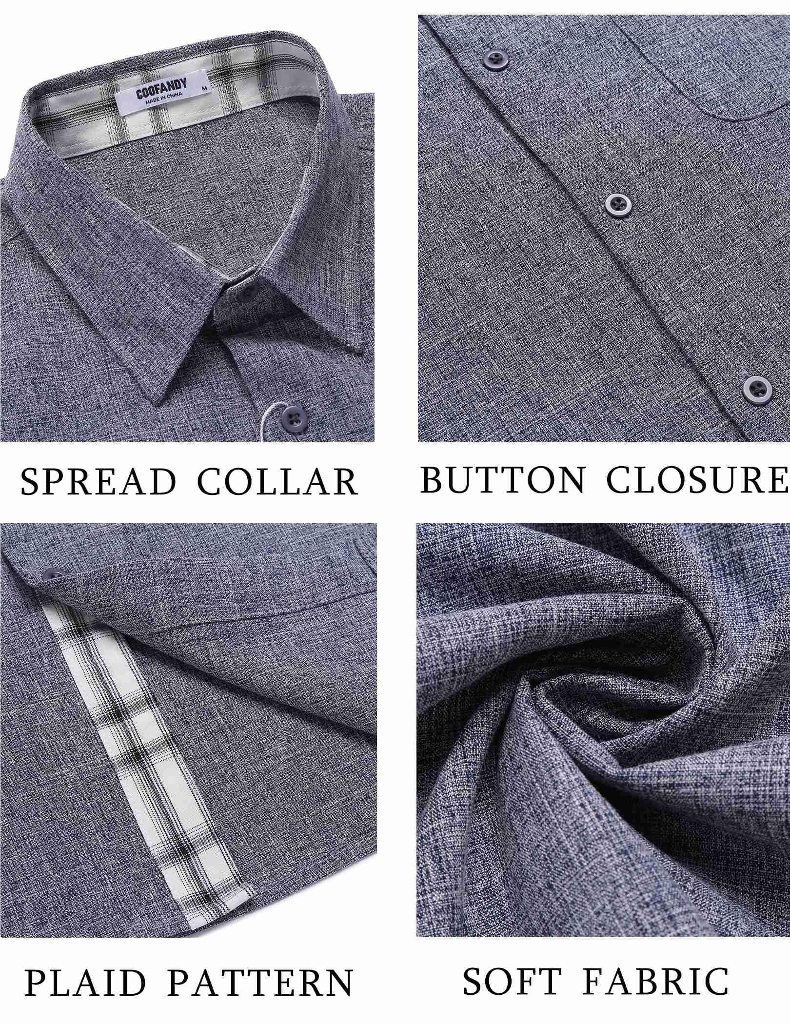 COOFANDY Men's Short Sleeve Button Down Shirts - Casual Summer Beach & Wedding Wear