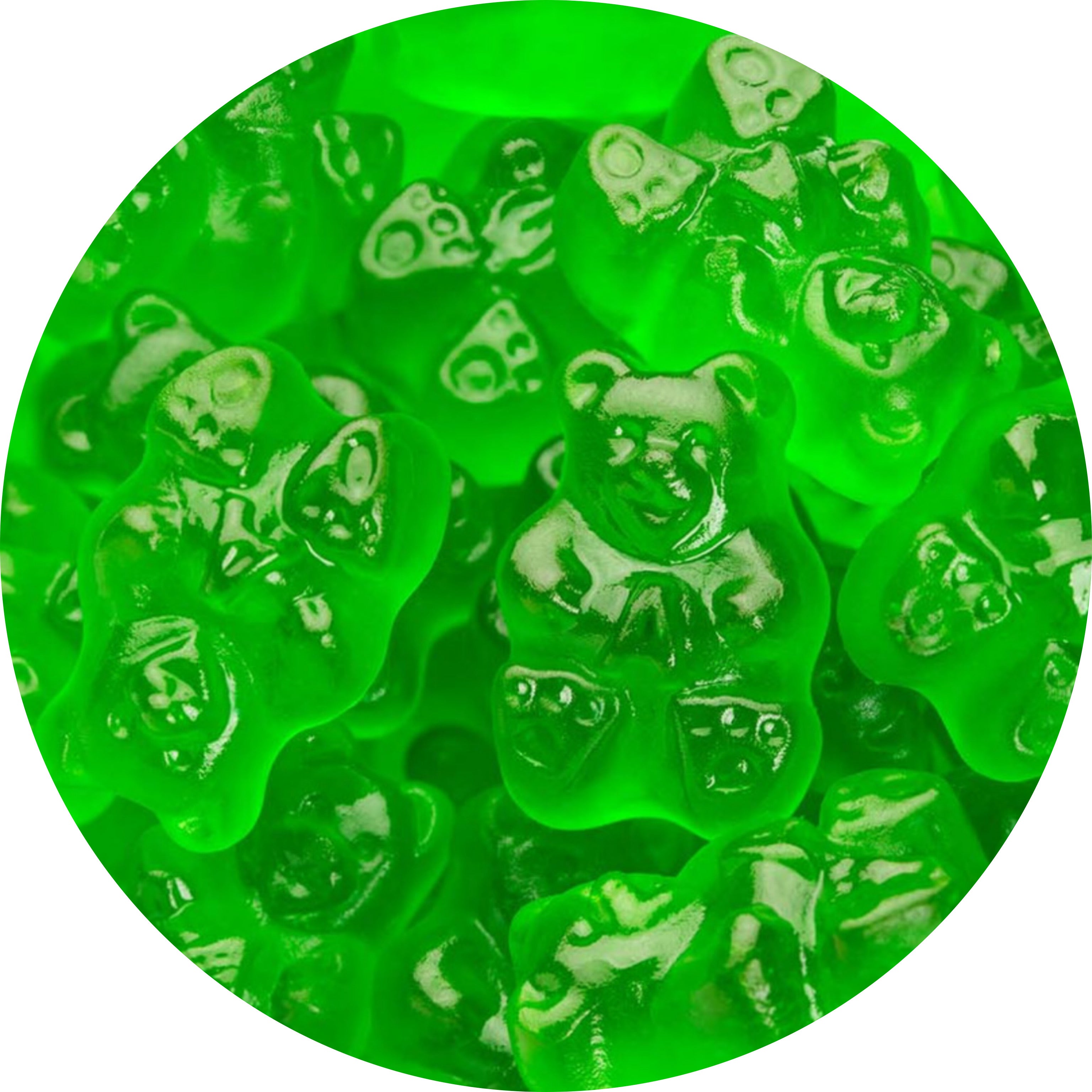 Albanese Gummy Bears Green Apple Flavor - 5 Pound Bulk Bag | Soft & Chewy Candy for Parties, Snacks & Gift Baskets