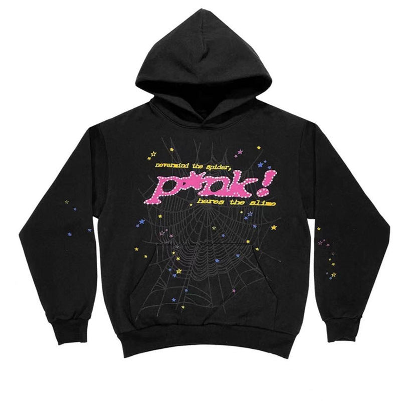 Stylish Letter Print Loose Hoodie & Fleece Hoodie for Men & Women | Cozy Casual Wear for Street Fashion & Winter Outfits