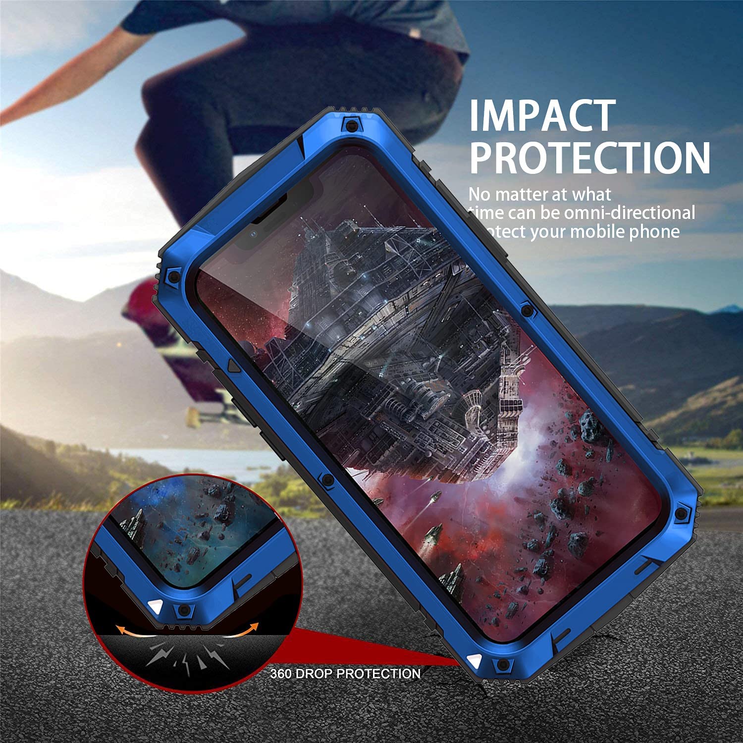 Premium Aluminum iPhone 15 Case with Kickstand - Slim Protective Cover for iPhone 15 (2023) | Shockproof & Scratch-Resistant | Perfect for Work, Travel & Outdoor Activities