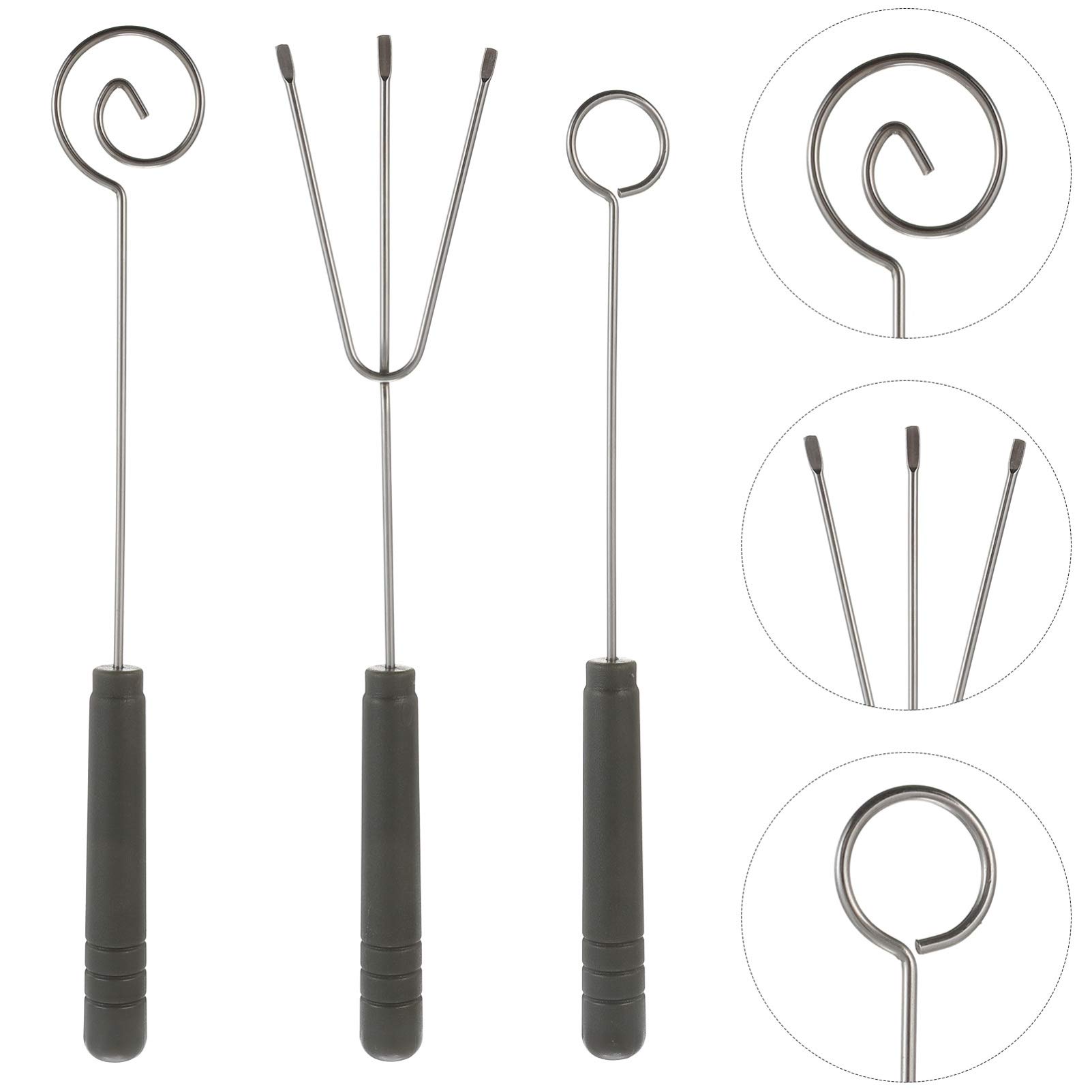 6-Piece Stainless Steel Candy & Chocolate Dipping Forks Set - Fondue, Baking & Decorating Tools for DIY Desserts, Party Supplies & Kitchen Accessories | Perfect for Chocolate Fountains, Candy Making & Cake Decorating