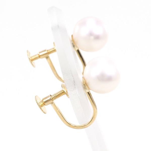 18K Yellow Gold Pearl Earrings for Women - Classic Elegant Stud Earrings with Freshwater Pearls - Perfect for Weddings, Parties & Special Occasions