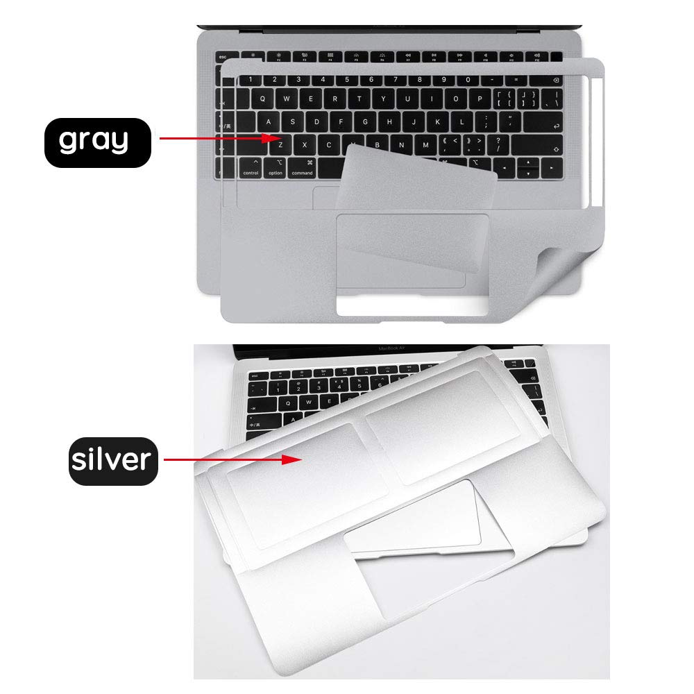 Ultra Thin Gray Palm Rest Full Cover with Trackpad Protector for MacBook Pro 16 Inch (A2141) - Scratch Resistant Skin | Perfect for Office Work, Travel & Daily Use