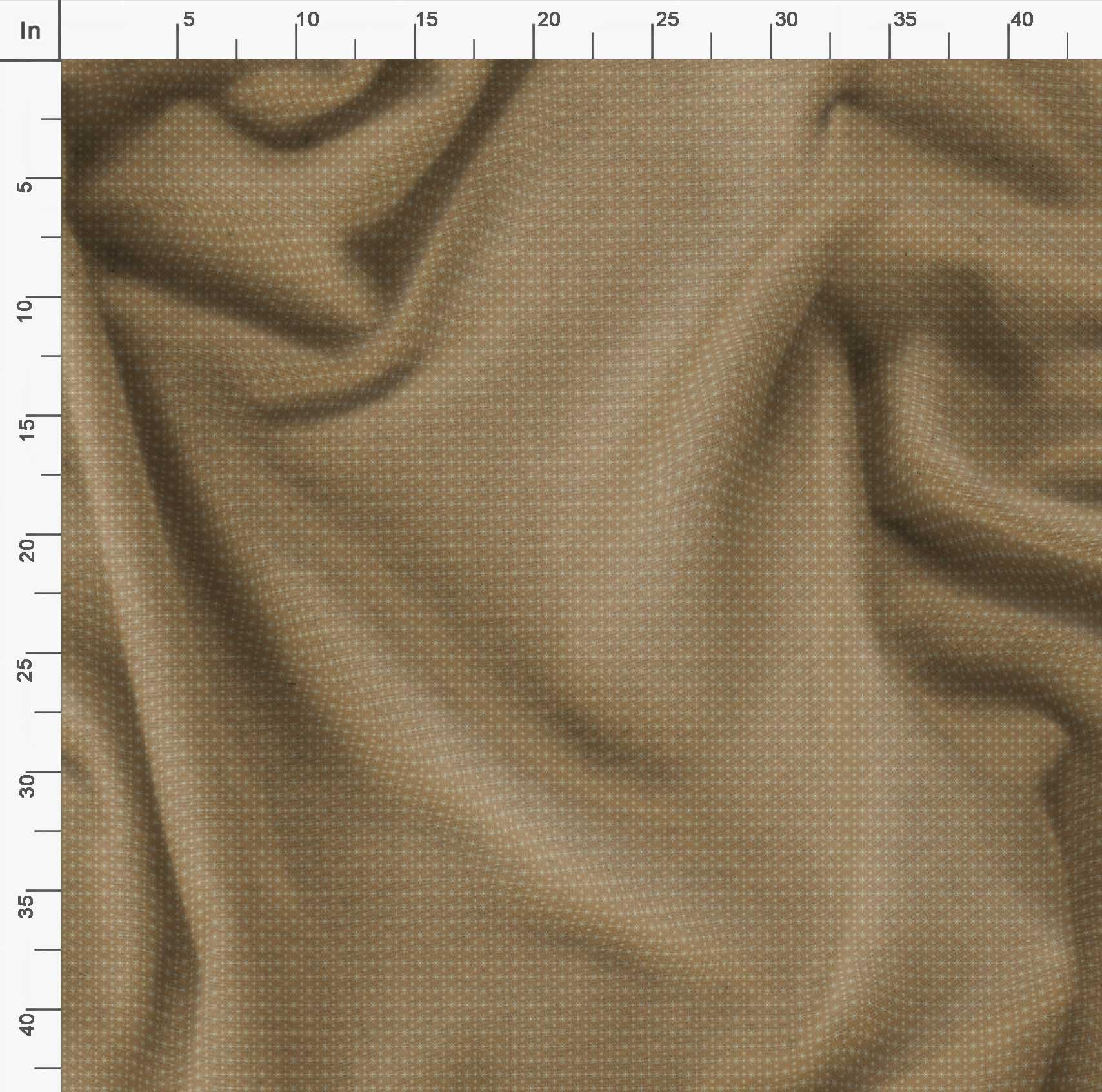 Soimoi Moss Georgette Brown Fabric by The Yard - 42 Inch Wide Geometric Star Printed Fabric for Dresses, Curtains & DIY Crafts - Cosmic Bohemian Style Material