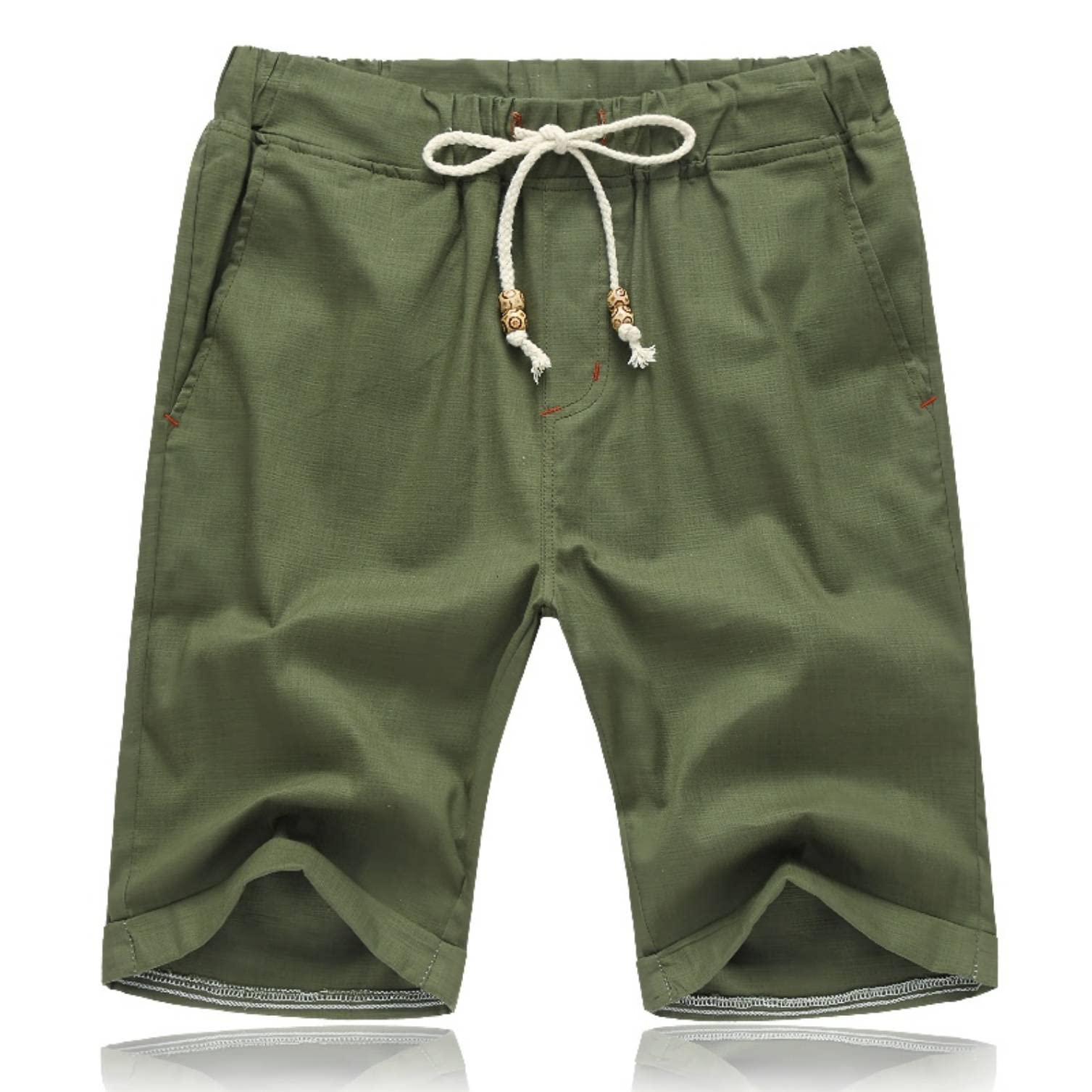 STICKON Men's Casual Classic Fit Drawstring Shorts - Elastic Waist, Pockets - Summer Beach, Gym, Lounge & Outdoor Activities Shorts for Men