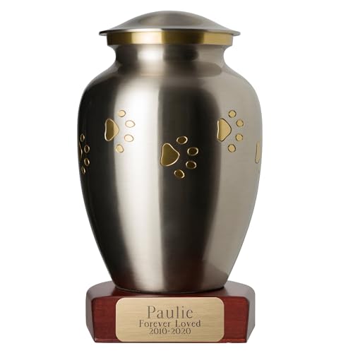 Brushed Pewter, Paws: Horizontal Brass
