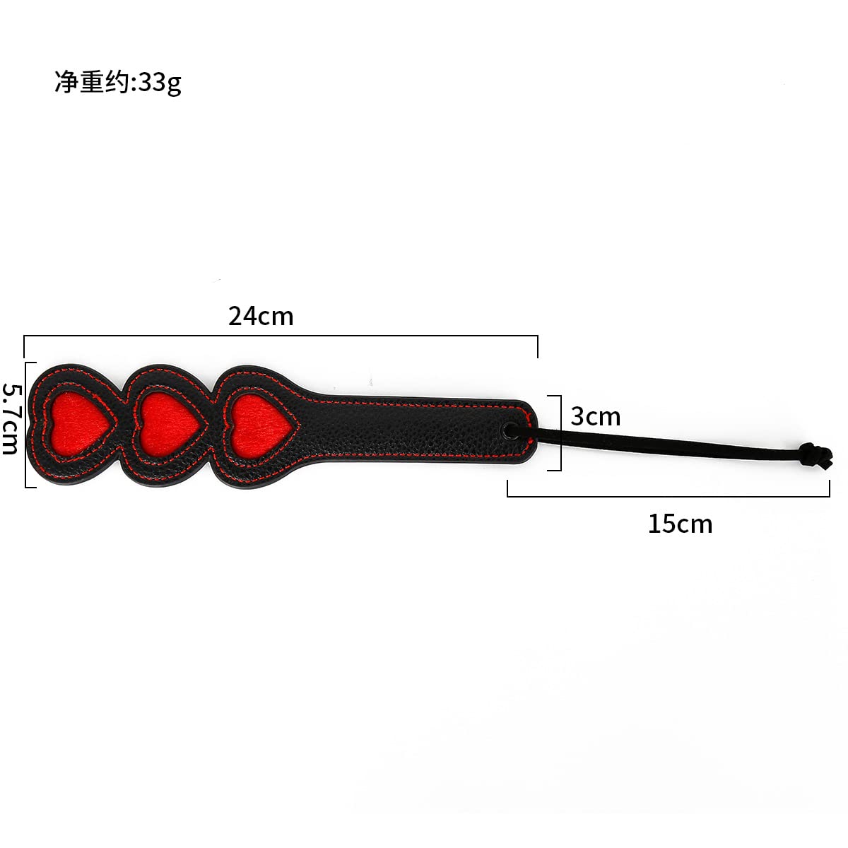 BDSM Spanking Paddle for Couples - Adult SM Bondage Toy for Men & Women - Perfect for Role Play, BDSM Scenes & Sensual Play