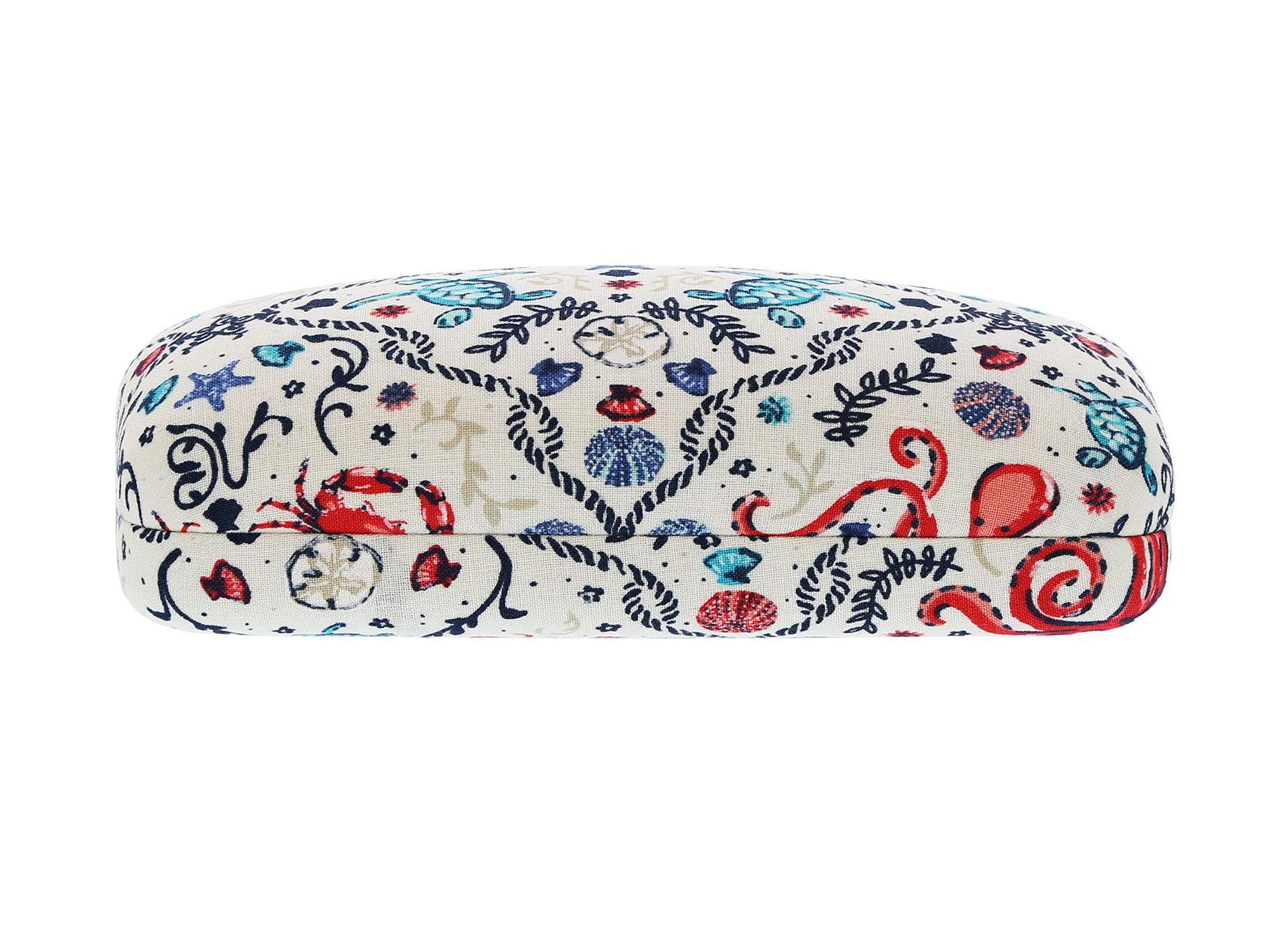 Vera Bradley Sunglasses & Eyeglasses Hard Shell Protective Case - Stylish Clamshell Design for Travel, Work & Everyday Use