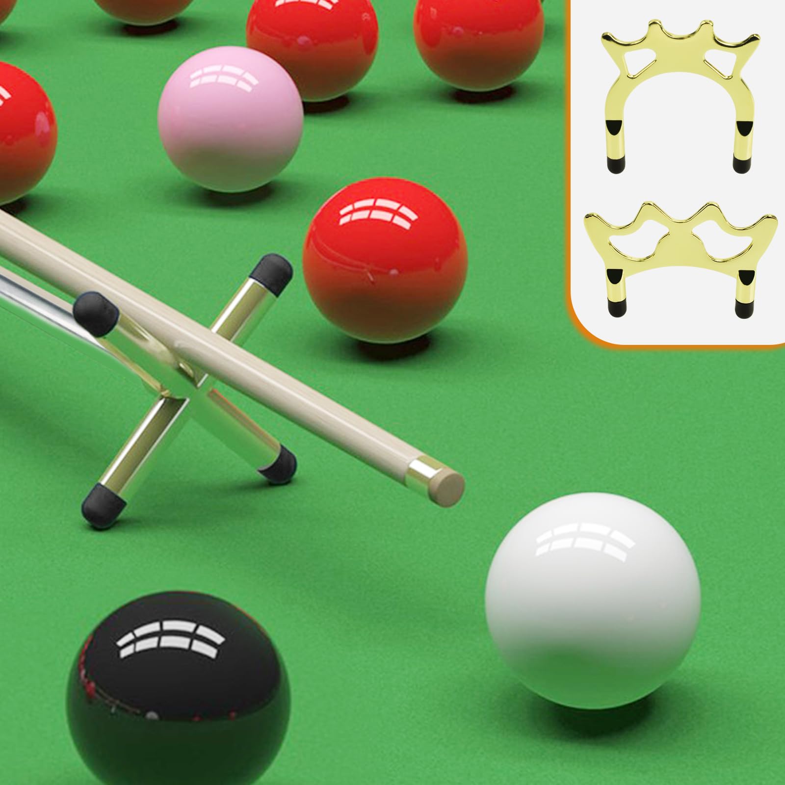 Retractable Billiards Cue Bridge Stick - 3 Pcs Removable Bridge Heads, Adjustable Snooker Pool Cue Accessory for Game & Competition, Perfect for Practice & Professional Play