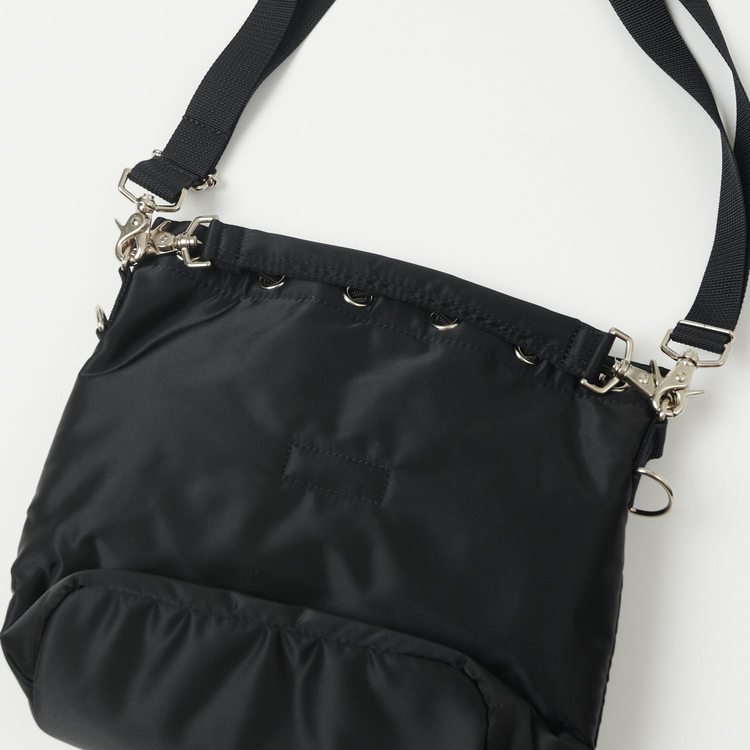 Porter Yoshida & Co. Small Balloon Sac Backpack - Stylish Black Leather Crossbody Bag for Women | Perfect for Travel, Work & Everyday Use