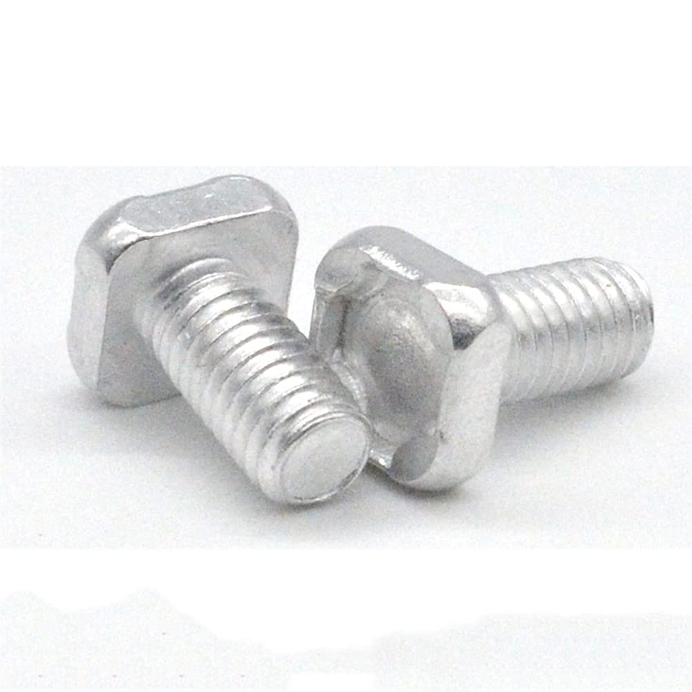 50 Sets M6 x 12mm Aluminum Greenhouse Nuts and Bolts Kit - Heavy Duty Cropped Head Fasteners for Greenhouse Construction, Repair & DIY Projects - Perfect for Home Gardeners and Commercial Growers