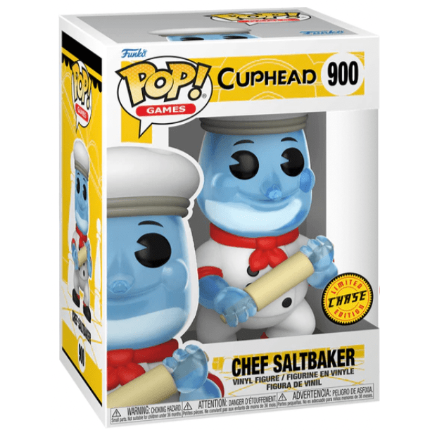 Cuphead: Chef Saltbaker with Rolling Pin - Limited Edition Collectible Figure for Gamers & Fans | Perfect for Display, Gaming Room Decor, and Gift Giving