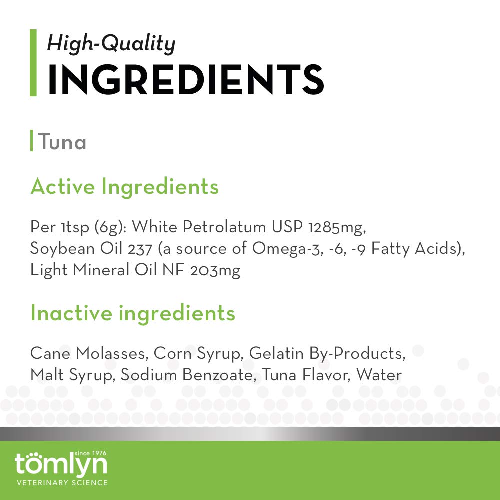 Tomlyn Laxatone Tuna-Flavored Hairball Remedy Gel for Cats & Kittens - 4.25oz Digestive Aid | Helps Prevent Hairballs & Constipation | Perfect for Daily Use & Grooming Routine