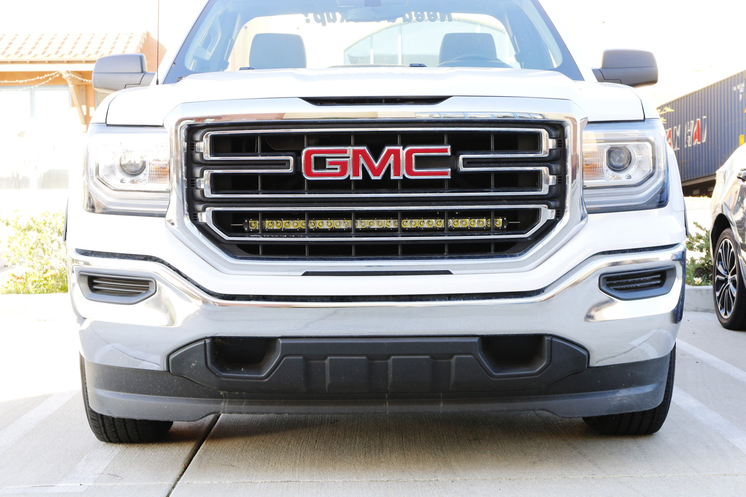 150W 30 CREE LED Light Bar with Behind Grille Bracket & Wiring Kit - Compatible with 2014-2018 GMC Sierra - Perfect for Off-Roading, Truck Lighting & Night Driving