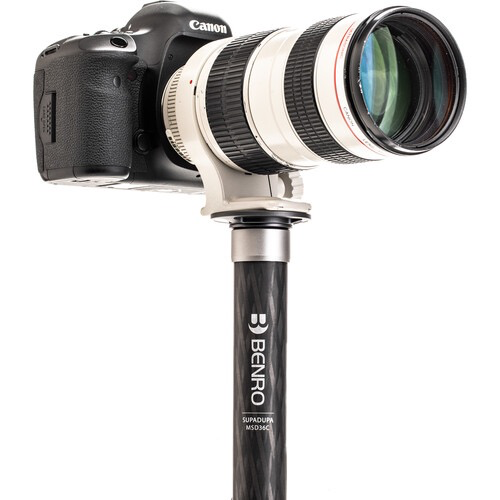 Benro MSD36C SupaDupa Carbon Fiber Monopod - 64.9 Inch Lightweight Camera Support for Travel, Sports & Wildlife Photography | Tripod Alternative for DSLR & Mirrorless Cameras