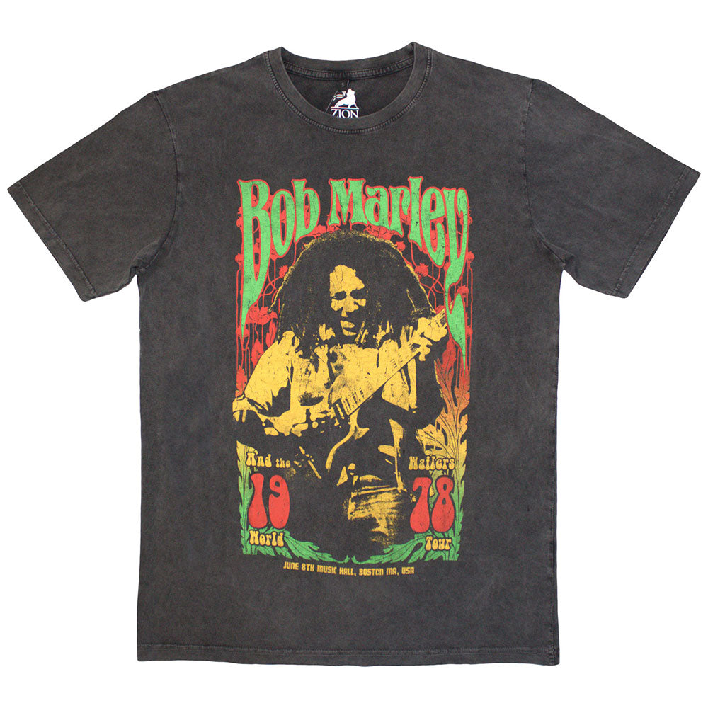Bob Marley Vintage 1978 Unisex Stone Wash T-Shirt - Reggae Music Fan Gift, Casual Wear for Men & Women - Perfect for Concerts, Festivals & Everyday Style