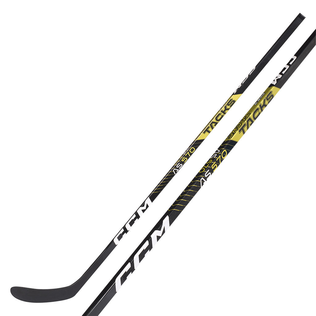 CCM Tacks AS 570 Intermediate Ice Hockey Stick - Lightweight Composite Hockey Stick for Youth & Adult Players - Perfect for Ice Hockey Training & Games