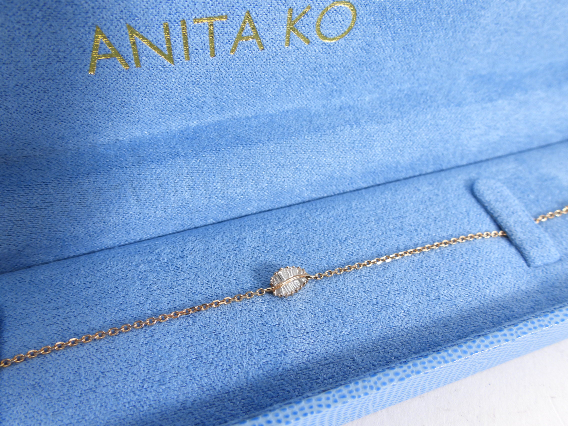 Anita Ko 18k Rose Gold Diamond Palm Leaf Bracelet for Women - Elegant Jewelry Gift for Birthday, Anniversary & Special Occasions