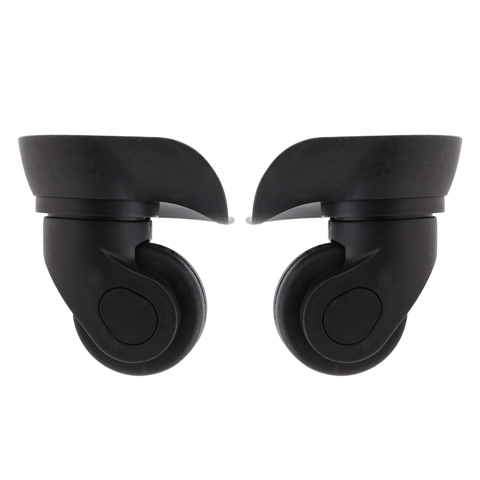 GUENZO 4-Piece Furniture Caster Wheels Set - 2 Swivel & 2 Fixed Heavy Duty Replacement Casters for Suitcase, Luggage, Cabinets & Office Chairs - Smooth Rolling & Noise Reduction Wheels for Home & Travel Use