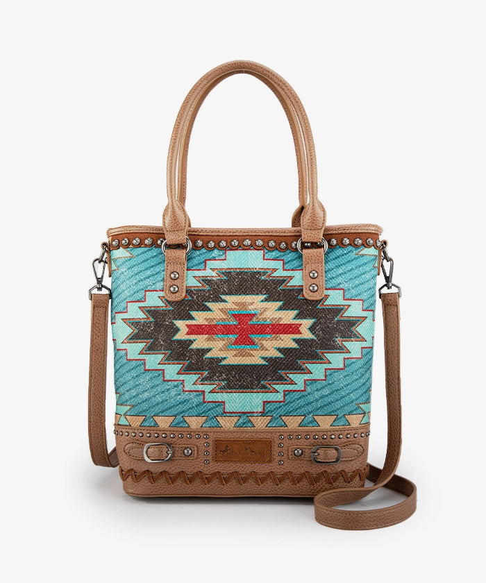 Montana West Aztec Print Concealed Carry Tote Bag Set - Stylish & Functional Handbag for Women, Perfect for Everyday Use, Travel, and Concealed Carry