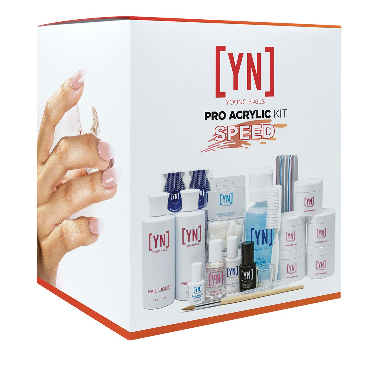 Young Nails Professional Manicure Kit - Complete Starter Set for Beginners & Nail Artists | Includes Essential Tools for Home & Salon Use | Perfect for DIY Nails, Gel Polish Application & Professional Nail Care